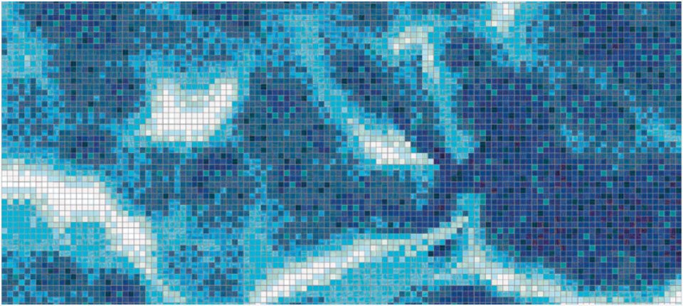Mosaic Tile Random Wall Pattern
